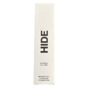 HIDE Invisible Oil-Free Medium-Full Coverage Foundation Wheat 1oz New
